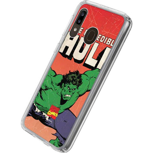 Marvel Classic Comics The Incredible Hulk Galaxy A20 Clear Case